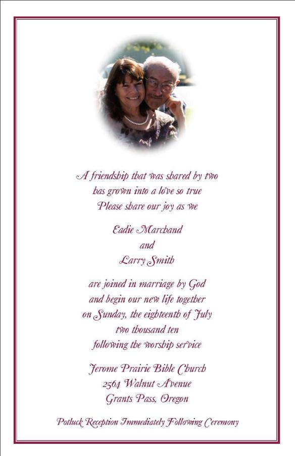 PeeWeeToddWeddingAnnouncement Pee Wee Todd's wedding announcement